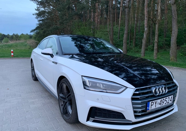 Audi A5 cena 103800 przebieg: 189000, rok produkcji 2018 z Poznań małe 106